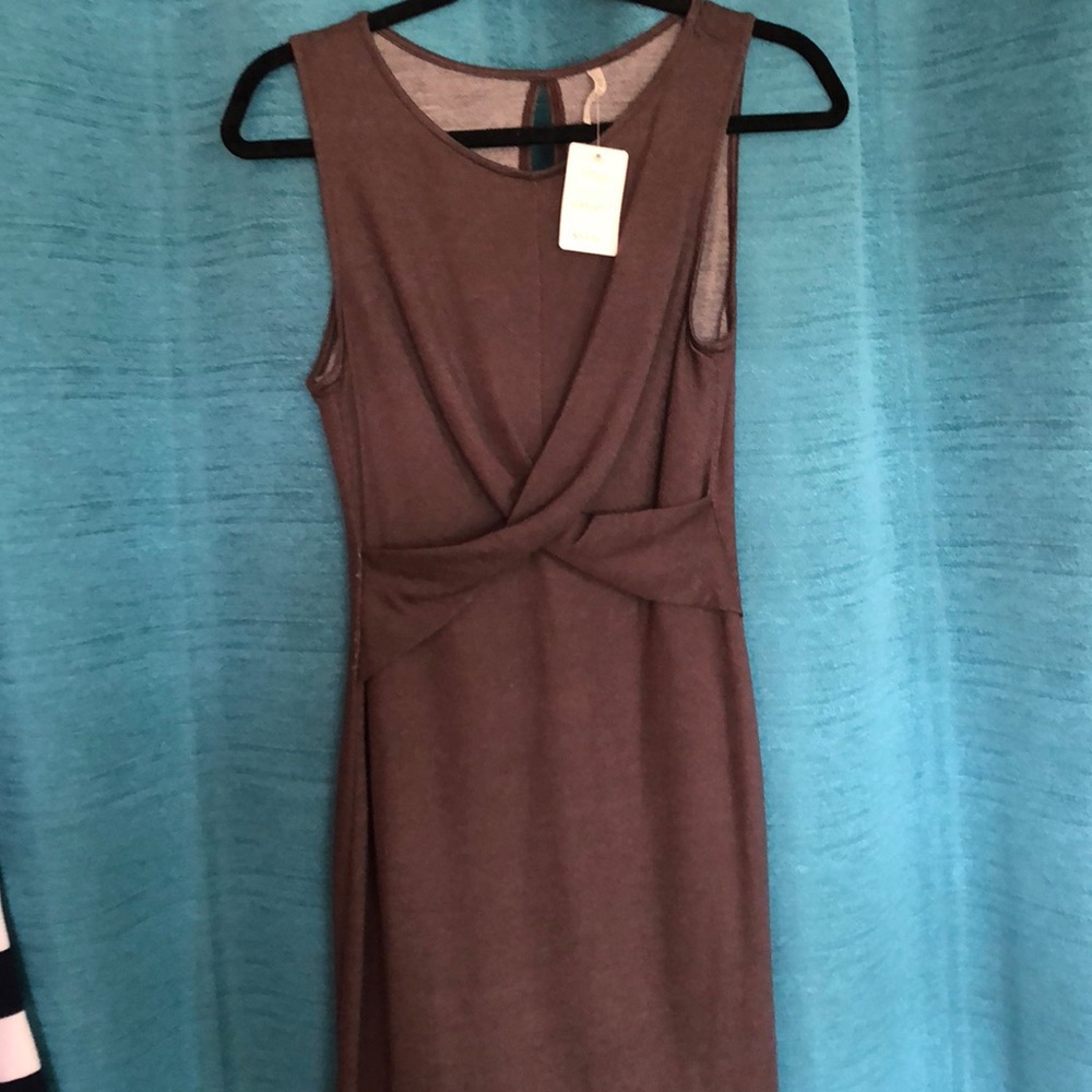 Grey business style dress